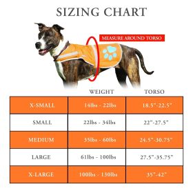 Orange Reflective Dog Vest L Size Hi Visibility Fluorescent Blaze Dog Vest Helps Protect Your Best Friend from Motorists & Hunting Accidents On or Off