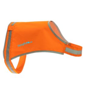 Lite Dog Vest XLarge Size Coverage to Mid Back Reflective Hi Visibility Blaze Orange Fluorescent Fabric Helps to Keep Them in Sight and Safe On and Of