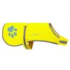 Soft Shell Waterproof Dog Vest S Size Neck 17 in Chest 27.5 In Hi Visibility Reflective Jacket with Light Fleece Lining Ideal in Cooler Climates Fluor