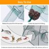 2Pcs Foldable Fishing Bait Nets Trap Crab Net Shrimp Fish Cast Dip Cage