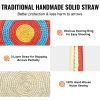 VEVOR Archery Target, 3 Layers 20" Arrow Target, Traditional Solid Straw Round Archery Target Shooting Bow, Hand-Made Arrows Target
