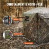 VEVOR Hunting Blind, 288° See Through Ground Blind, 6-7 Person Pop Up Deer Blind for Hunting with Carrying Bag, Portable Resilient Hunting Tent