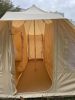 SAM&HAIBEI 6 Persons Canvas Tent Bell Tent Glamping,4 Seasons Yurt Tent for Camping, Heavy Cotton Canvas Tent for Family Camping,Outdoor Hunting