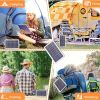IAGREEA Solar Panel, 2W Portable Solar Charger, Small And Lightweight, 4PCS, Suitable For Mountaineering Travel Outdoor Activities