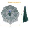 2Pcs Foldable Fishing Bait Nets Trap Crab Net Shrimp Fish Cast Dip Cage