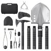 Survival Shovel Survival Axe 28-in-1 Camping Folding Shovels with Hatchet