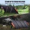 VEVOR Portable Monocrystalline Solar Panel, Monocrystallin120W Foldable e ETFE Solar Charger, 23% Efficiency Solar Panel with Type C, DC 18V