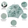 Fishing Trap Net Portable Folded Fishing Bait Trap Shrimp Minnow Crab Bait Net 6 Sides 6 Holes Crayfish Cast Mesh Trap Automatic