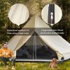 16.5' Large Family Tent 10 Persons Waterproof Teepee Bell Tents Hunting Camp Huge Four Season