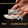 Small steel cannon mini knife: sharp and durable, compact and easy to carry and store, multi-functional design