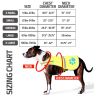 Yellow Soft Shell Waterproof Dog Vest L Size Hi Visibility Reflective Jacket with Light Fleece Lining Ideal in Cooler Climates Fluorescent Hi Vis Safe