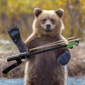 "Sturdy Stainless Steel Slingshot – Modern Hunting Equipment with Strong Construction, Ergonomic Design for Maximum Accuracy & Control" (Color: Telescopic slingshot)