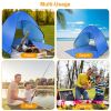 Pop Up Beach Tent Sun Shade Shelter Anti-UV Automatic Waterproof Tent Canopy for 2/3 Man w/ Net Window Storage Bag for Outdoor Beach Camping Fishing P