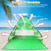 Pop Up Beach Tent Sun Shade Shelter Anti-UV Automatic Waterproof Tent Canopy for 2/3 Man w/ Net Window Storage Bag for Outdoor Beach Camping Fishing P