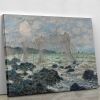 Fishing nets at Pourville by Monet Canvas Print or Poster