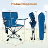 360° Swivel Portable Foldable Hunting Chair with Storage Pockets