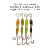 Paddle Tail Swimbait with jig Hook,Fishing Lures for Bass Trout Swimbaits,Soft Fishing Lures jig Heads,Slow Sinking Bait for Freshwater Saltwater